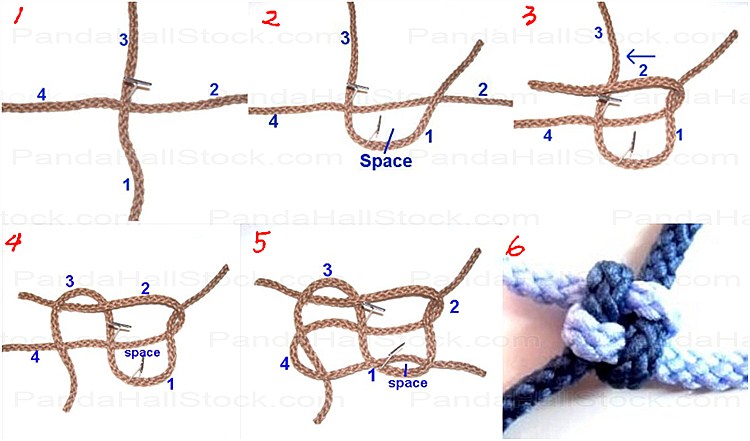 how to tie a lanyard knot steps